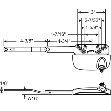 Strybuc Split Arm Casement Operator 36-206-87E
